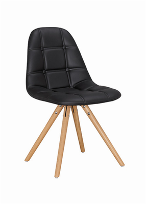 Comfortable Leather PU EAMES Plastic Chair Non - Slip Rubber Protection