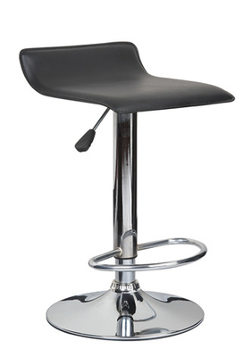 Modern Plastic Bar Stools Chairs Synthetic Leather , 360 Degree Swivel Height Office Chairs