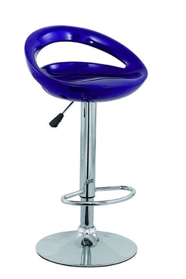 Moon shape ABS Bar Stools H-104 , long gas lift , 385mm chrome base plastic bar stools