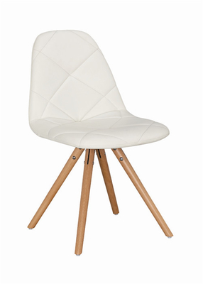 Comfortable Leather PU EAMES Plastic Chair Non - Slip Rubber Protection