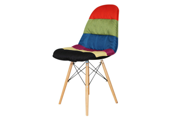 Moder Designer Colored EAMES Plastic Chair Eiffel Tower Shape Fabric Seat