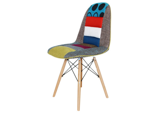 Moder Designer Colored EAMES Plastic Chair Eiffel Tower Shape Fabric Seat