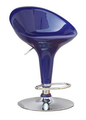 High back ABS Bar Stools H-102 , 385mm chrome base , half round footrest , gas lift