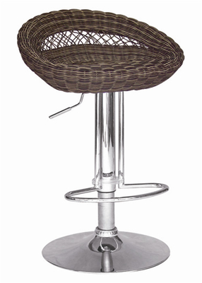 Rattan Series Adjustable Bar Chair With Chrome Base W47*D48*H79-100cm In The H-504