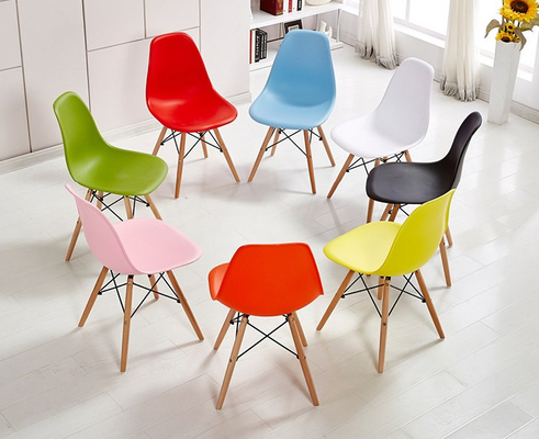 Modern PVC Seat wooden legs used bar stool /  kitchen bar chair H-121-1W46*D55*H83cm