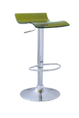 Extra Tall Bar Stools Acrylic Material , Adjustable Outdoor Bar Stools Half Moon Foot Rest