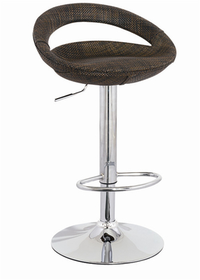 Moon Shape Designer Rattan Bar Stools Chair For Th Kitchen 14.5kgs N.W