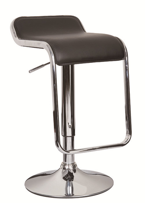 Custom Black PVC Bar Stools With Lifting Function , Simplicity Design H-213